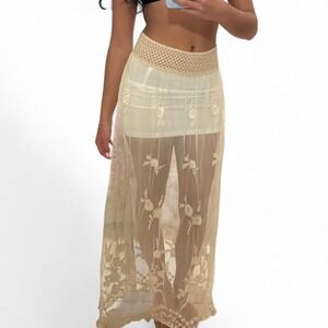 charlotte russe lace maxi skirt